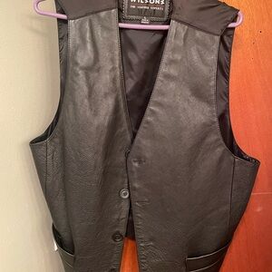 Wilsons Leather Black Vest